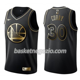 Canotte Uomo Golden State Warriors Stephen Curry 30 Nike Nero Golden Edition Swingman